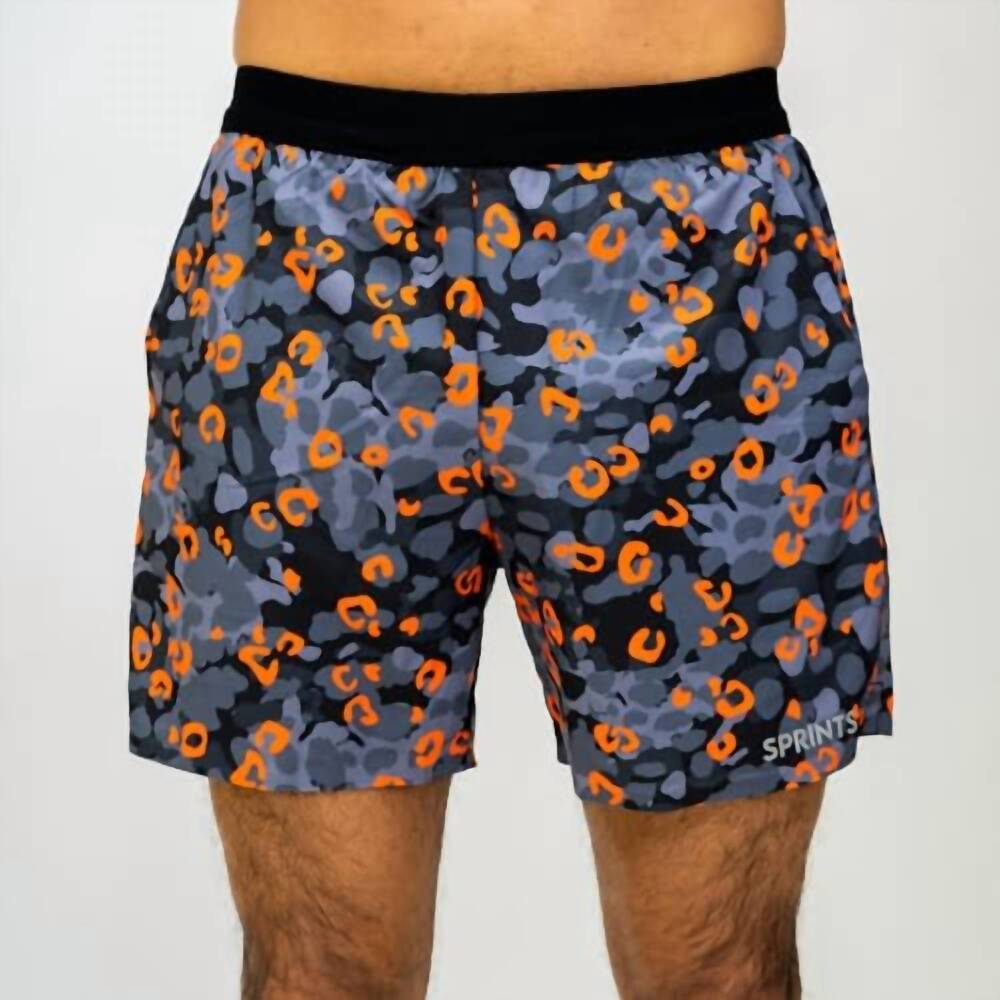 NEW SPRINTS men's avigate 5 fusion 2-in-1 running shorts in jag camo blaze